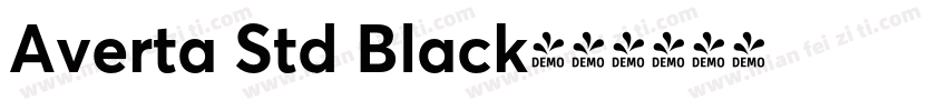 Averta Std Black字体转换